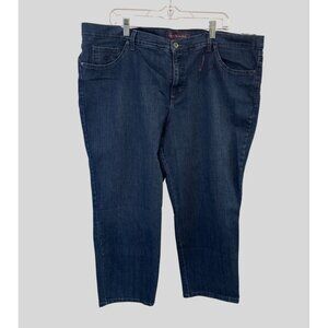 Gloria Vanderbilt Amanda Size 20W Plus Relaxed 5 Pocket Jeans Denim